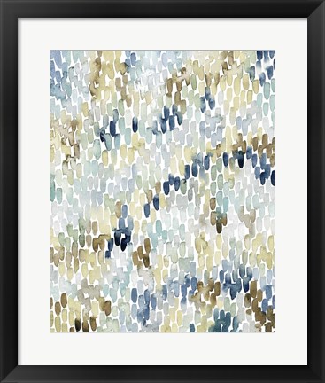 Framed River Wavelets II Print