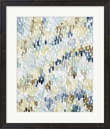 Framed River Wavelets II Print