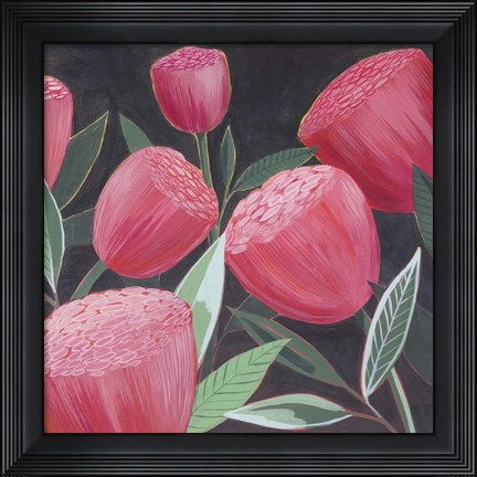 Framed Blush Blossoms II Print