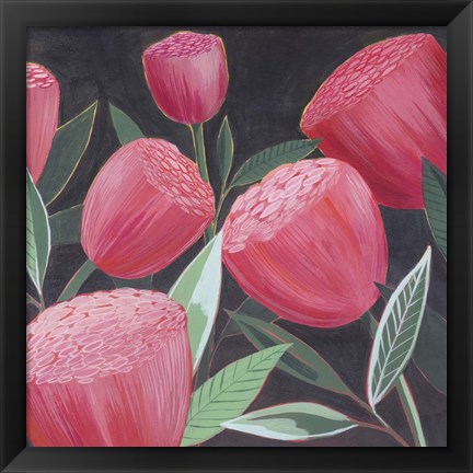 Framed Blush Blossoms II Print