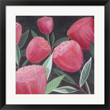 Framed Blush Blossoms II Print