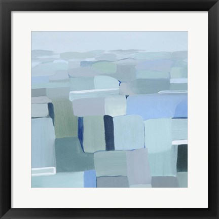 Framed Wave Crest Abstract I Print