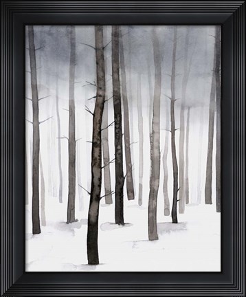 Framed Hazy Winter Walk II Print