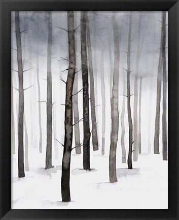 Framed Hazy Winter Walk II Print