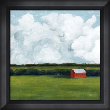 Framed Lone Barn II Print