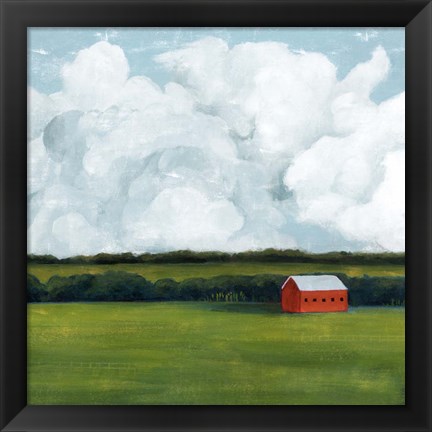 Framed Lone Barn II Print