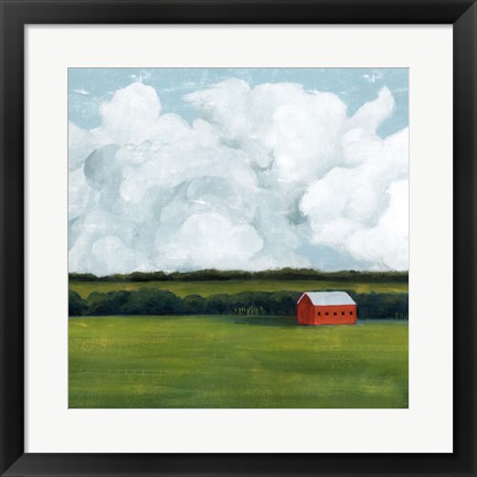 Framed Lone Barn II Print