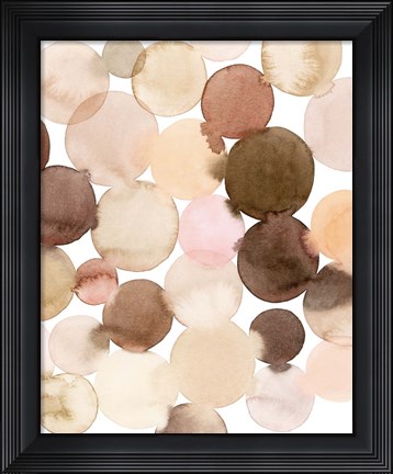 Framed Speckled Clay I Print