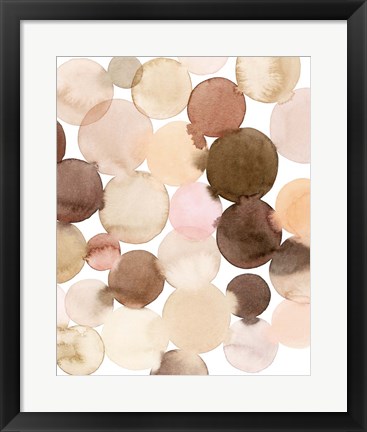 Framed Speckled Clay I Print