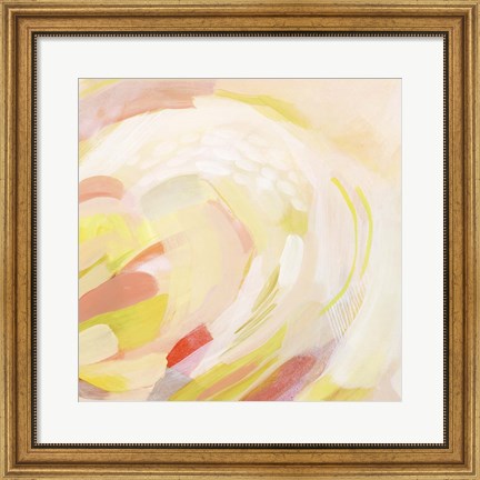 Framed Sunburst Blossom I Print