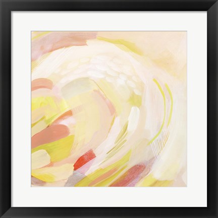 Framed Sunburst Blossom I Print