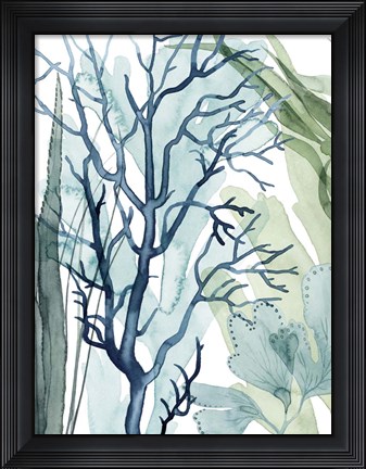 Framed Sea Leaves I Print