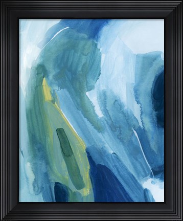 Framed Aerial Island I Print