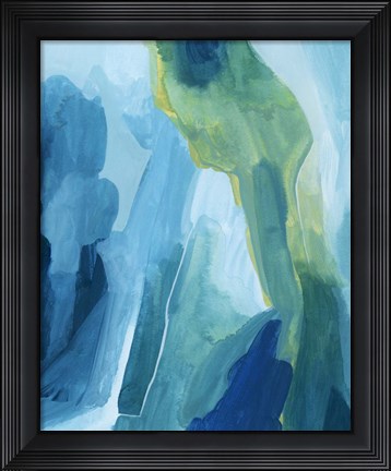 Framed Aerial Island II Print