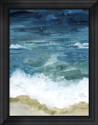 Framed Shattered Waved I Print