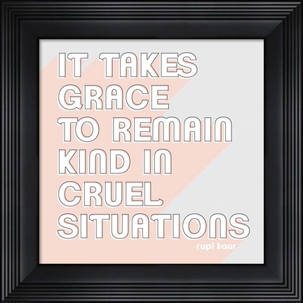 Framed Be Kind I Print
