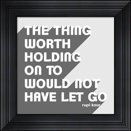Framed Let Go II Print