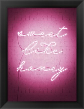 Framed Sweet Neon II Print