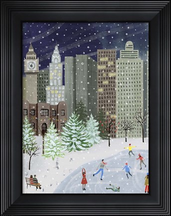 Framed Christmas in the City I Print