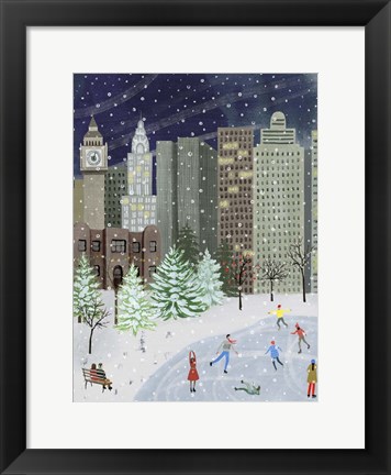 Framed Christmas in the City I Print