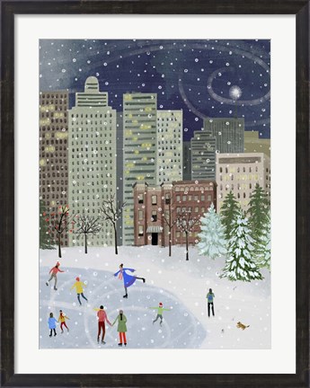 Framed Christmas in the City II Print