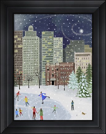 Framed Christmas in the City II Print