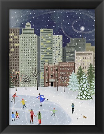 Framed Christmas in the City II Print