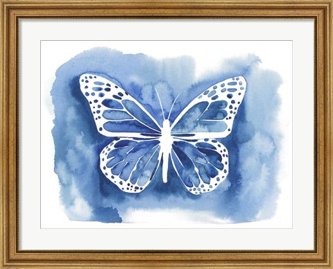 Framed Butterfly Inkling I Print