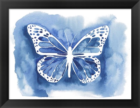 Framed Butterfly Inkling I Print