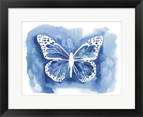 Framed Butterfly Inkling I Print