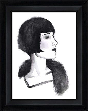 Framed Gatsby Girl I Print
