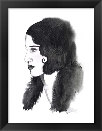 Framed Gatsby Girl II Print