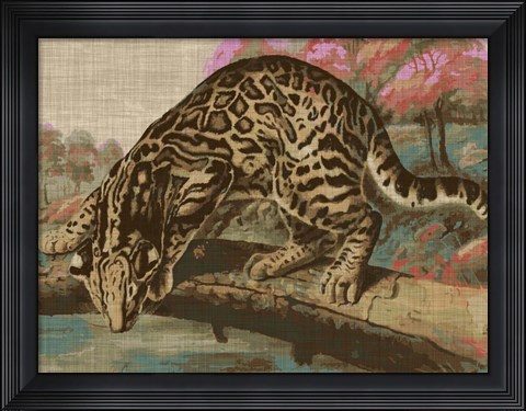 Framed Urban Jungle Cat I Print