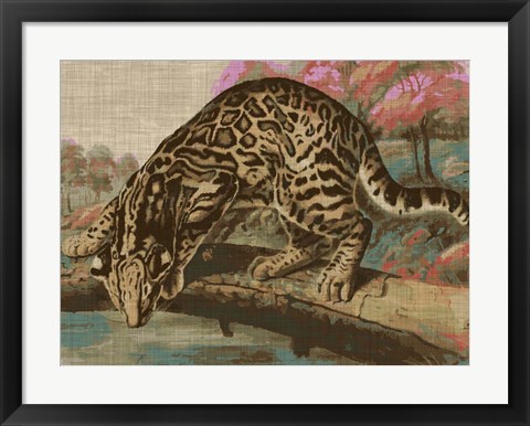 Framed Urban Jungle Cat I Print