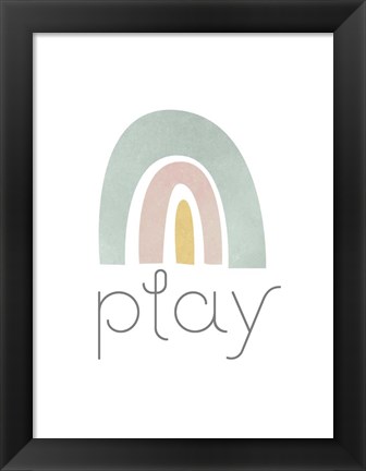 Framed Rainbow Play I Print