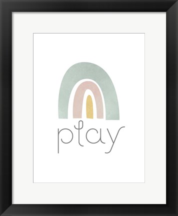 Framed Rainbow Play I Print