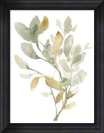Framed Sage &amp; Sienna Leaves I Print