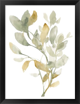 Framed Sage &amp; Sienna Leaves I Print