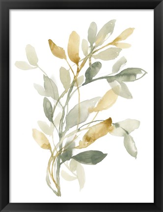 Framed Sage &amp; Sienna Leaves II Print