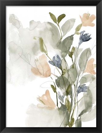 Framed Flower Cluster II Print