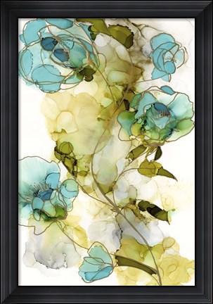 Framed Flower Facets I Print