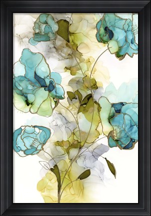 Framed Flower Facets II Print