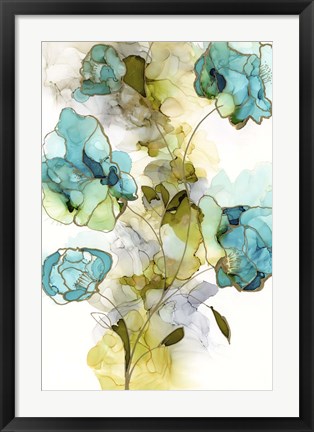 Framed Flower Facets II Print