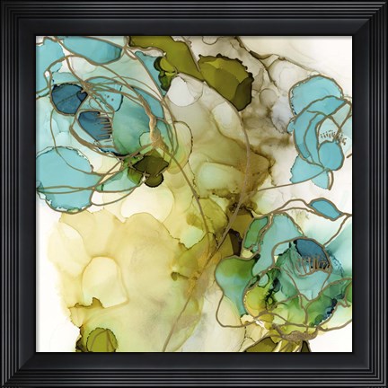 Framed Flower Facets III Print