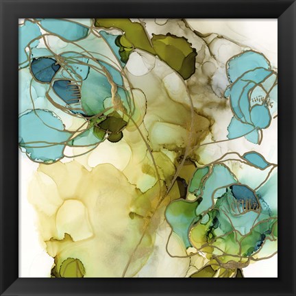 Framed Flower Facets III Print