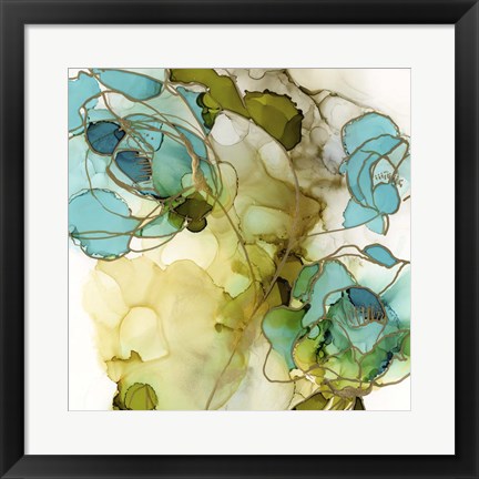 Framed Flower Facets III Print