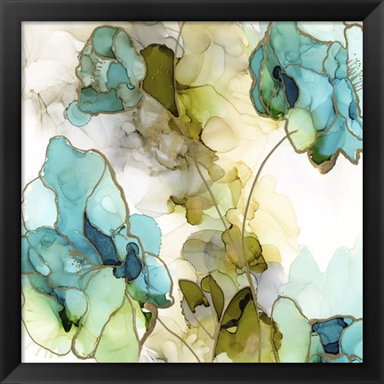 Framed Flower Facets IV Print