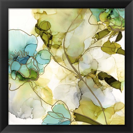 Framed Flower Facets VI Print