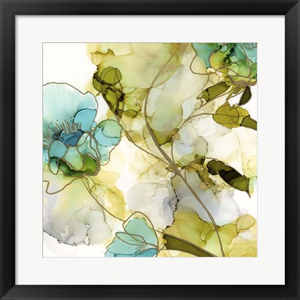 Framed Flower Facets VI Print