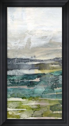 Framed Crackled Marshland II Print